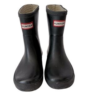 Hunter Black Kids First Classic Rain Boots Size 11 (28)